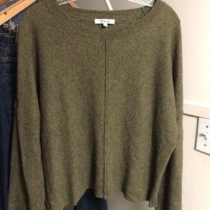 Army green lightweight sweater